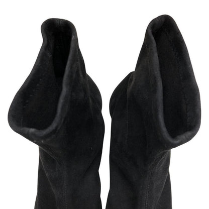 ラウネ ロンドン レオパードリボン付き ヒールパンプス ブラック サイズ37 レディース Raune RONDON made in italy 約23.5cm【AFD9-2】