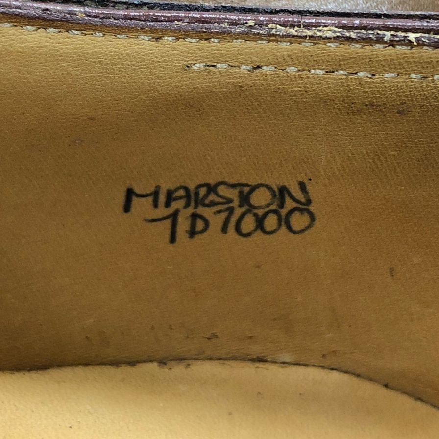 ジョンロブ レザーシューズ MARSTON プレーントゥ ブラウン メンズ サイズ7D 7000ラスト JOHN LOBB ビジネスシューズ 約25.5cm【LA】【中古】