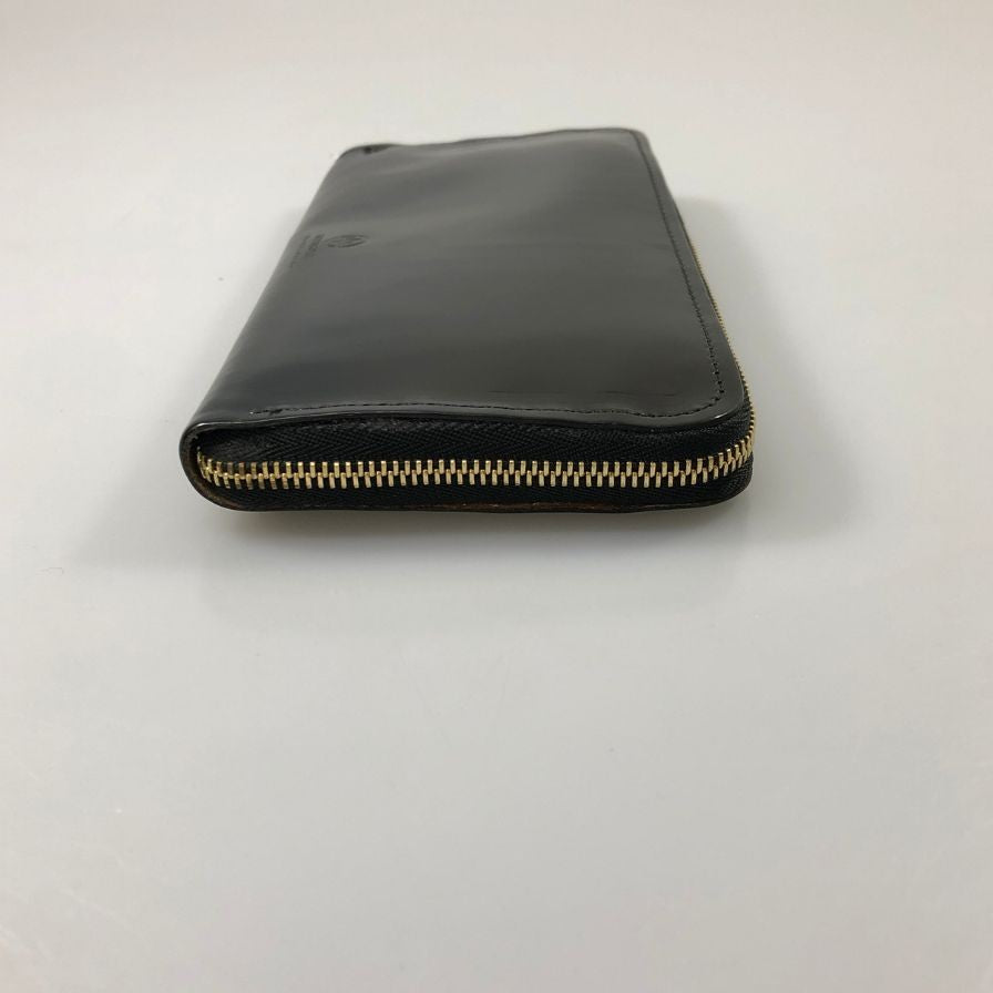 グレンロイヤル 長財布 ラウンドジップ コードバン ブラック ゴールド金具 GLENROYAL【AFI1】