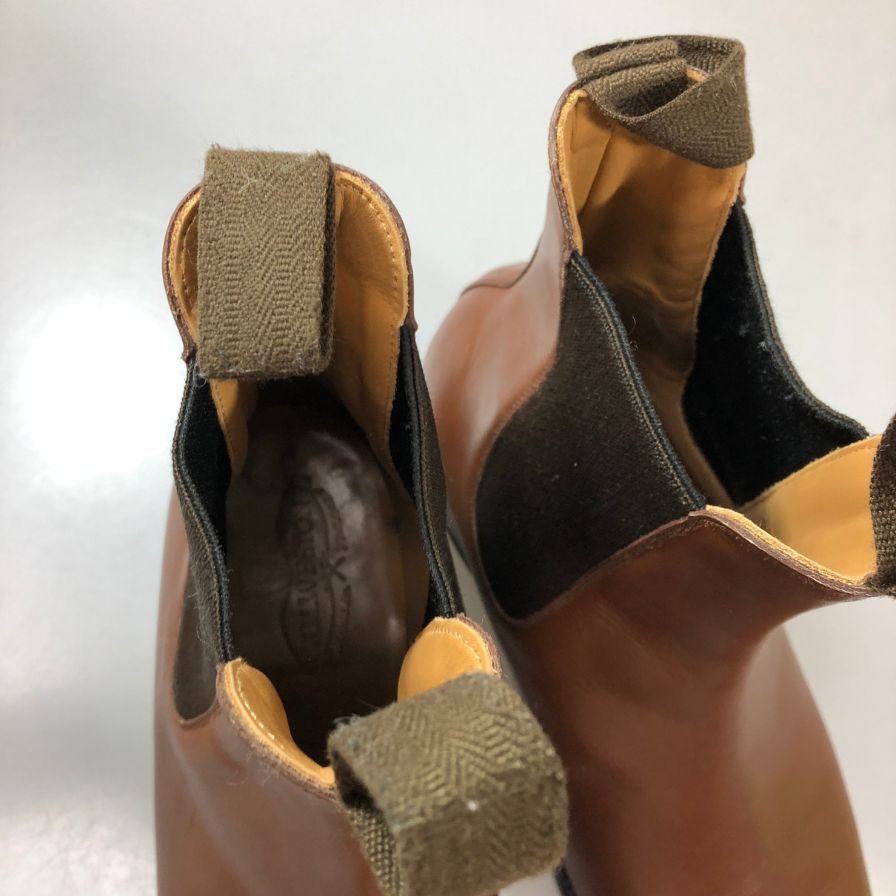 ジェイエムウエストン チェルシー ブーツ サイドゴア タンブラウン ボックスカーフ  メンズ サイズUK 7.5D J.M.WESTON ブーツ 約25.5cm【LA】【中古】