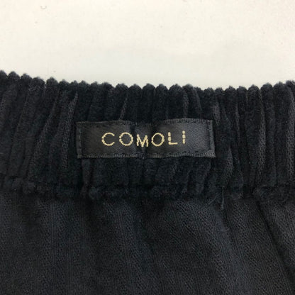 コモリ コーデュロイ ドローストリングパンツ C03-03007 ブラック メンズ サイズ2 COMOLI 【AFB25】