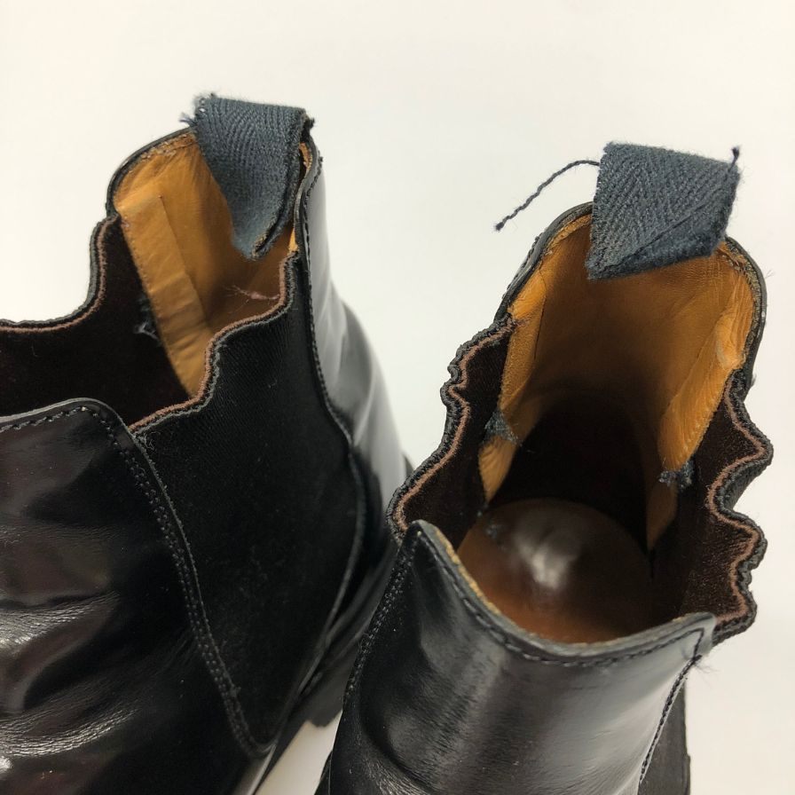 チャーチ チェルシーブーツ ナントン ポリッシュドバインダーカーフ ブラック サイズ6.5F church's ブーツ 約25.5cm【LA】【中古】