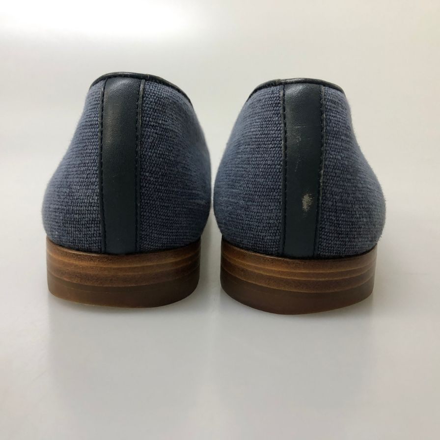 リーガル スリッポン オペラパンプス 刺繍 メンズ サイズ25.5cm ブルー REGAL 約25.5cm【AFC45】