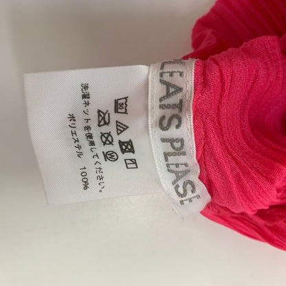 美品◆プリーツプリーズ イッセイミヤケ ノースリーブ ワンピース PP71-JT163 ピンク サイズ4 PLEATS PLEASE 【AFB26】