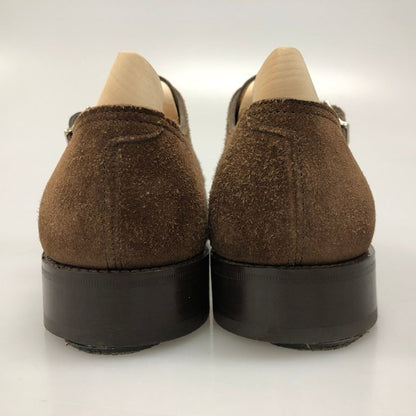 ジョンロブ ダブルモンク ウィリアム スエード ダークブラウン UK6.5E メンズ JOHN LOBB WILLIAM スエードシューズ 約25.5cm【LA】【中古】