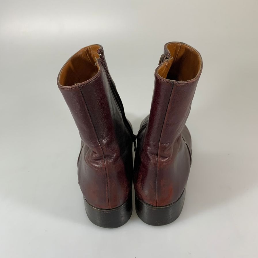 バリー レザーブーツ  505618 サイドジップ カーフ ブラウン サイズUK5.5E レディース BALLY 約24.5cm【YB2】