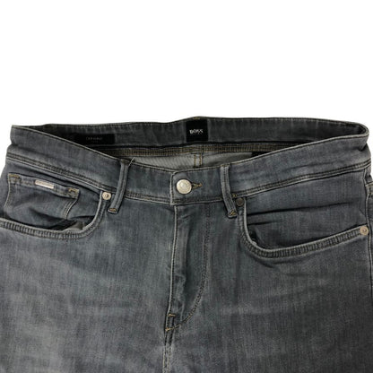ヒューゴボス ストレッチデニムパンツ グレー メンズ US34 HUGO BOSS 【AFB21】