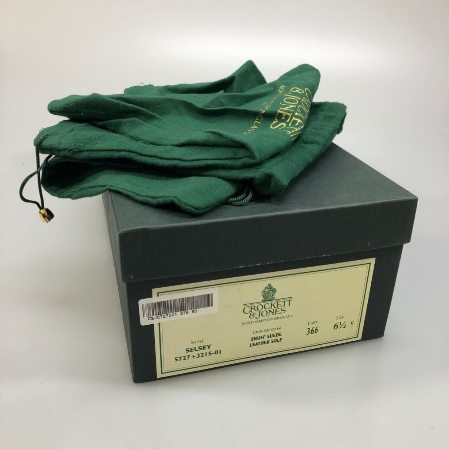 クロケット＆ジョーンズ セルシー ローファー スエード メンズ ブラウン サイズUK6.5E Crockett & Jones ローファー 約25.5cm【LA】【中古】