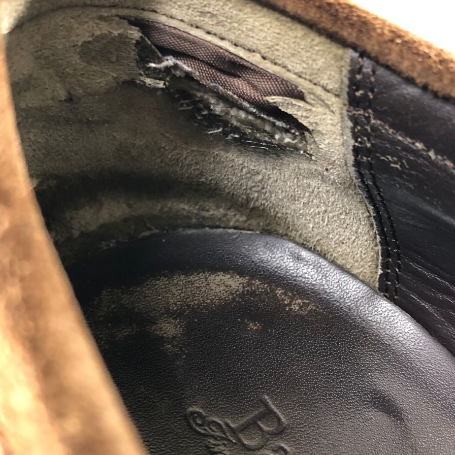バーカー ローファー 4314FW12 スエード ブラウン サイズUK7F Barker 約26.0cm【AFC51】