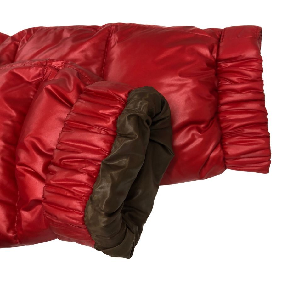 美品◆モンクレール ZIN 14年 ナイロン ダウンジャケット レイヤード レッド サイズ0 Moncler 【AFA13】