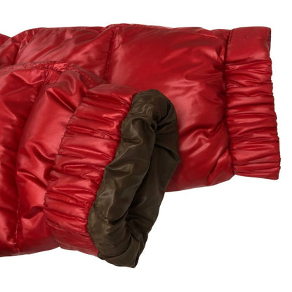 美品◆モンクレール ZIN 14年 ナイロン ダウンジャケット レイヤード レッド サイズ0 Moncler 【AFA13】