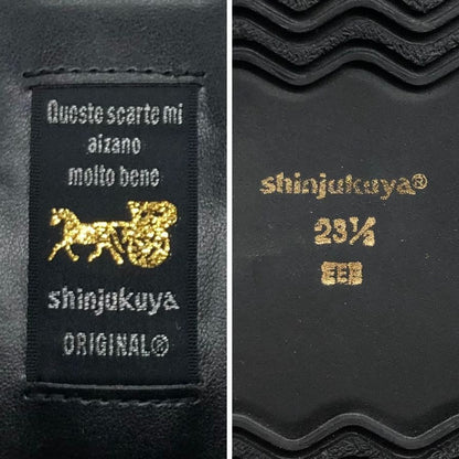 新宿屋 レザーパンプス シャーク 4500-735 ブラック 23.5㎝ レディース shinjukuya 約23.5cm【7-18】