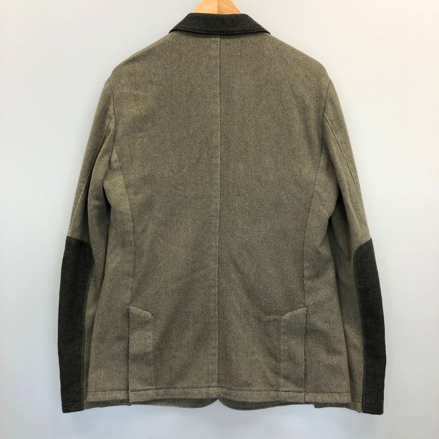 中古◆ボリオリ 2B ジャケット ウール100% エルボーパッチ メンズ サイズM ブラウン BOGLIOLI 【AFB25】