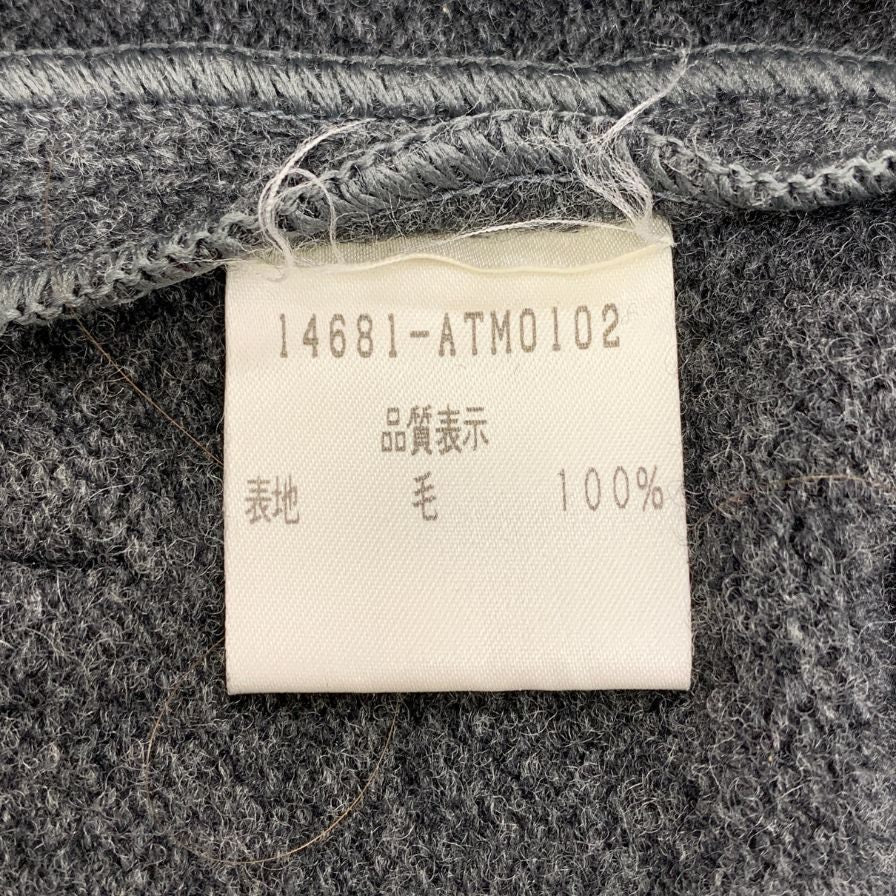 美品◆フォクシー ブティック ジャケット ウール ニット ダブルブレスト グレー レディース サイズ 40 FOXEY BOUTIQUE 【AFB28】