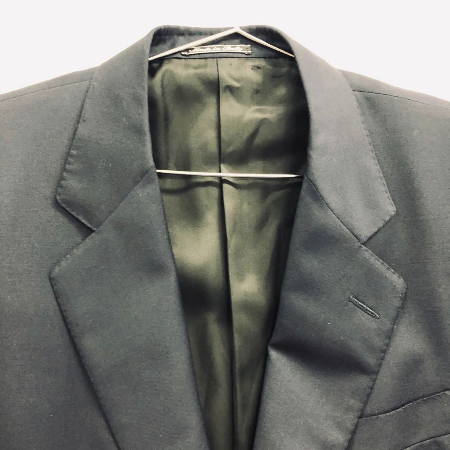 美品◆ダンヒル 2B テーラードジャケット センターベント Dロゴボタン ネイビー メンズ サイズ38 dunhill 【AFB19】