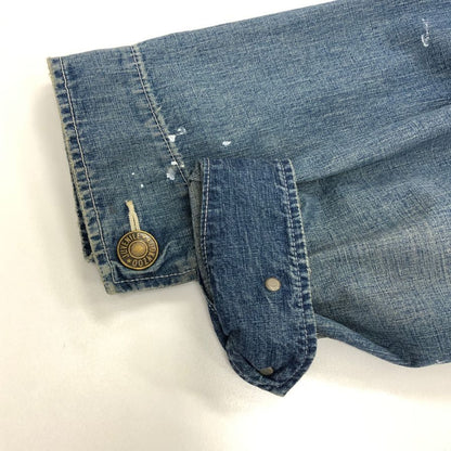 極美品◆クーキー ズー カバーオール UVENILE COVER ALL WASHED J0048 ブルー系 メンズ サイズ0  KOOKY ZOO 【AFB25】