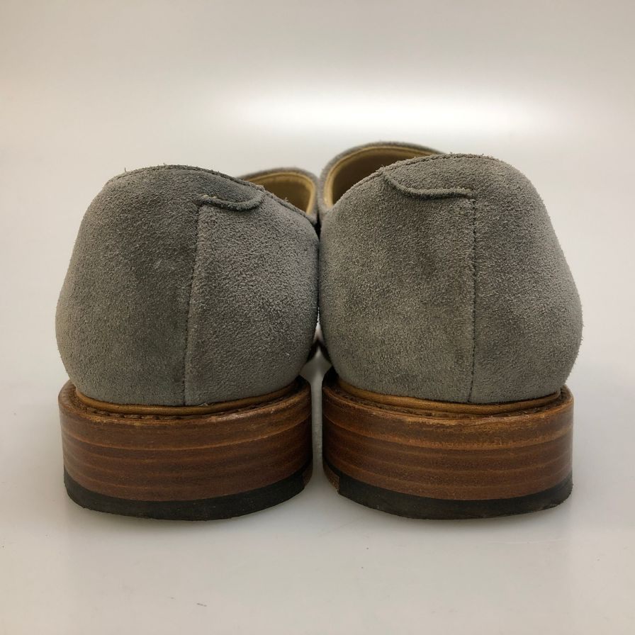 パラブーツ レザーシューズ ダブルモンク スエード メンズ グレー サイズUK8.5 Paraboot スエードシューズ 約27.0cm【LA】【中古】