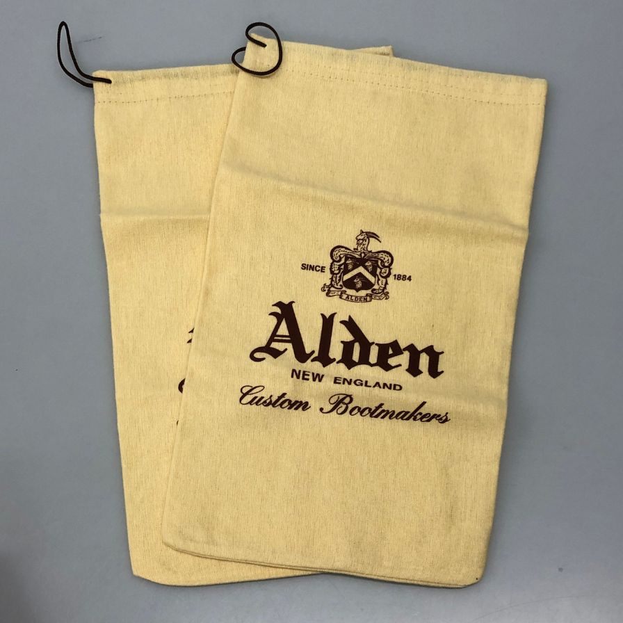 オールデン レザーシューズ Vチップ 961 カーフ ブラック サイズUS7.5D ALDEN ビジネスシューズ 約25.5cm【LA】【中古】