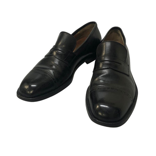 サルバトーレ フェラガモ スリッポン キャップトゥ ブラック サイズ26R メンズ Salvatore Ferragamo 約26.0cm【AFC28】