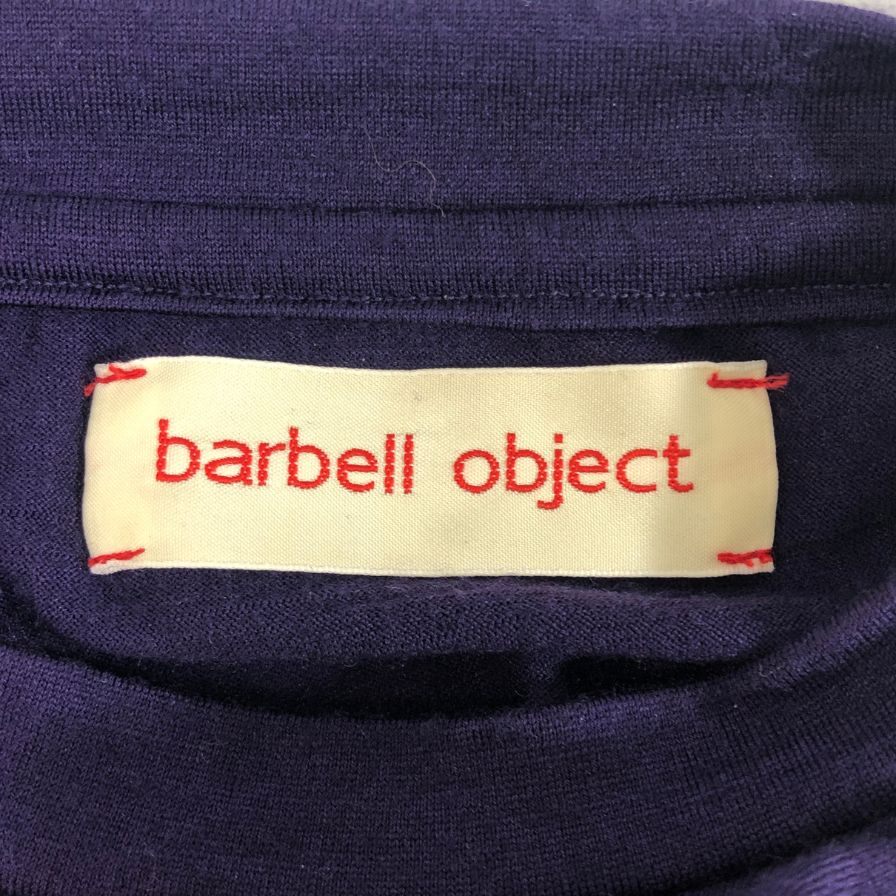 中古◆バーベルオブジェクト ロングスリーブニット パープル メンズ サイズフリー  barbell object 【AFB38】