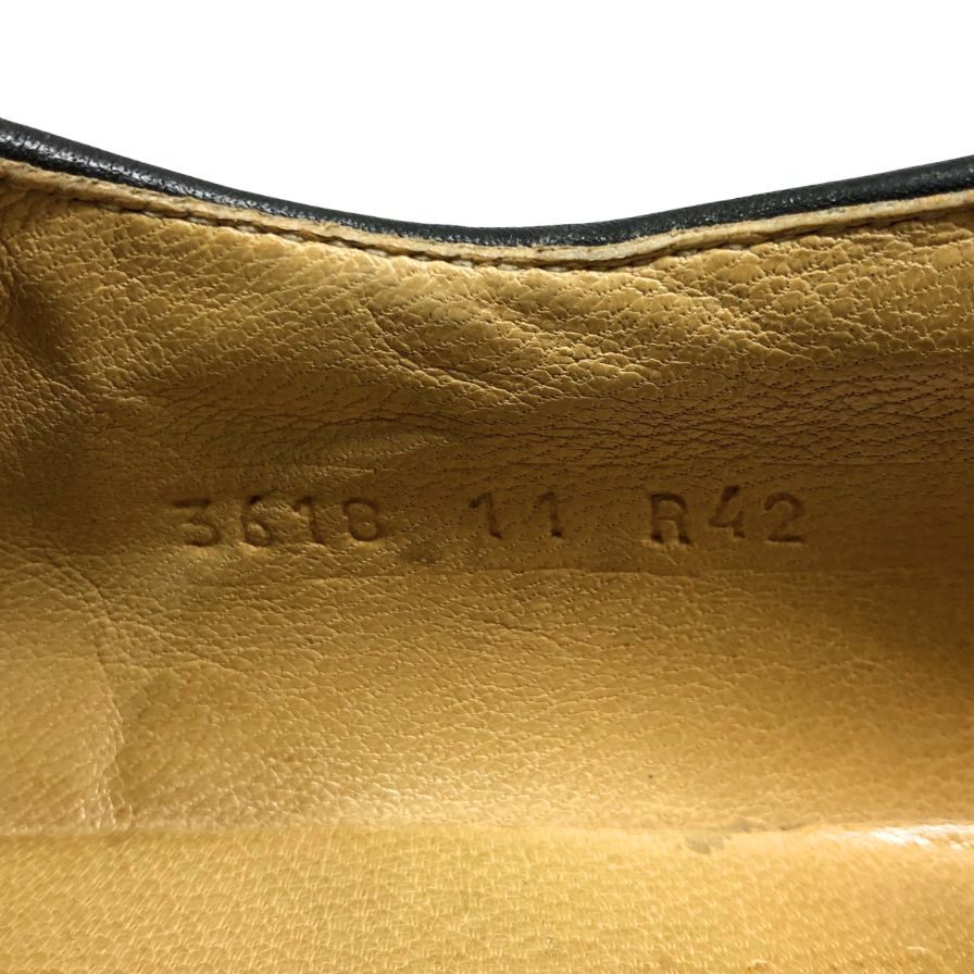 パラブーツ チロリアンシューズ ミカエル カーフ メンズ サイズ42 ブラック PARABOOT MICHAEL ビジネスシューズ 約27.0cm【LA】【中古】
