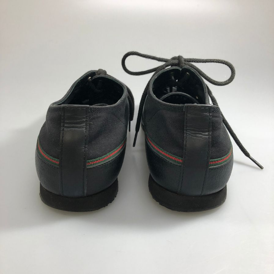 グッチ スニーカー261919 ブラック メンズ サイズ7.5 GUCCI 約26.5cm【AFC34】