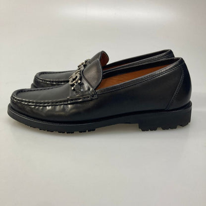 サルバトーレ フェラガモ ローファー ビットローファー ガンチーニ ブラック メンズ サイズ7 Salvatore Ferragamo 約25.0cm【AFC43】