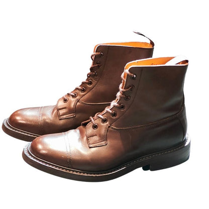 トリッカーズ カントリーブーツ グラスミア M6895 メンズ サイズ8 ブラウン系 Tricker's GRASSMERE ブーツ 約26.0cm【LA】【中古】