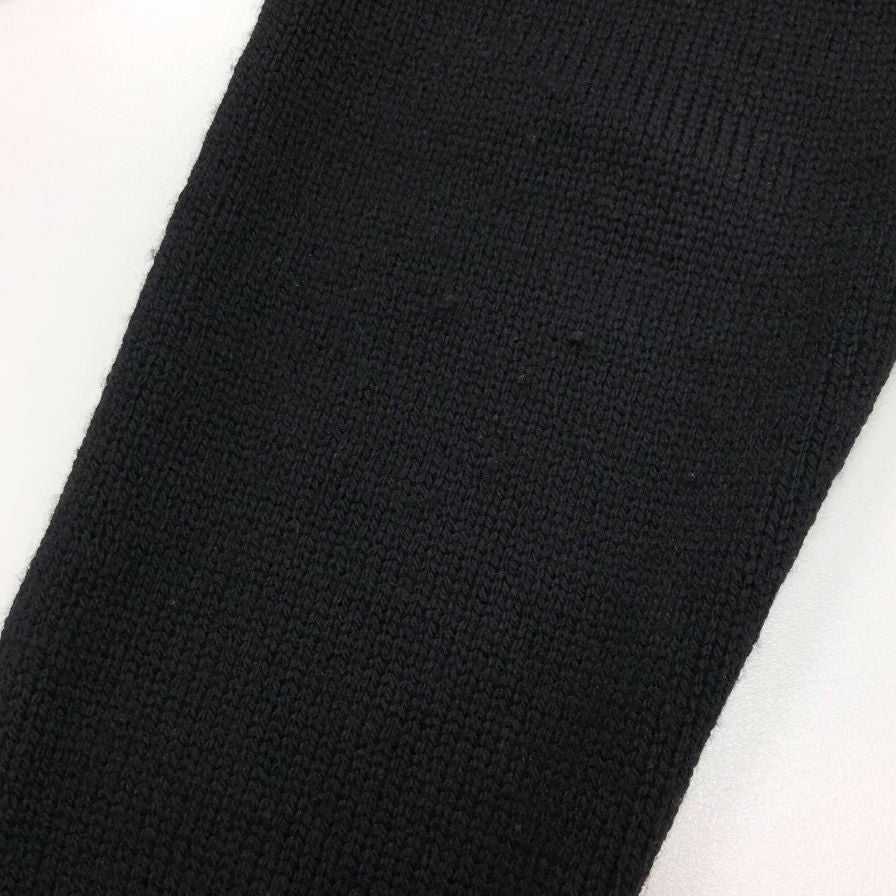 中古◆米富 ニット セーター ウール カシミア クルーネック ハイゲージ ブラック メンズ サイズ2 THIS IS A SWEATER yonetomi 【AFB4】