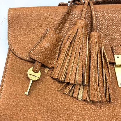 アカーテ ブリーフケース ナチュラルシュリンクレザー ブラウン ゴールド金具 メンズ ACATE【AFE1】