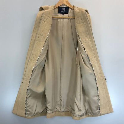 美品◆バーバリー ダッフルコート ウール レディース ベージュ サイズ7 BURBERRY 【AFA4】