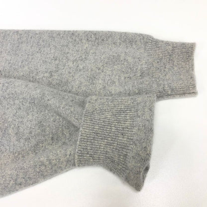 中古◆ヨネトミ カシミヤニット Vネック メンズ グレー サイズ4 YONETOMI 【AFB3】