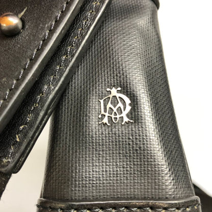ダンヒル ショルダー バッグ レザー×キャンバス加工 コンビ C0128 メンズ ブラック Dunhill【AFE2】