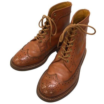 トリッカーズ モールトン 7309  ウィングチップ  メンズ サイズ 6.5 ブラウン Tricker`s ブーツ 約25.0cm【LA】【中古】