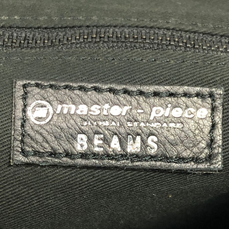 マスターピース ビームス別注 ショルダーバッグ ナイロン×レザー ブラック メンズ MASTER PIECE×BEAMS【AFE1】