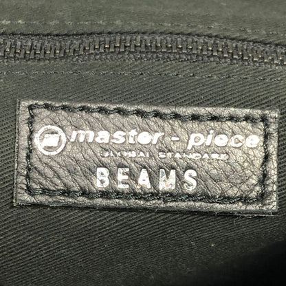 マスターピース ビームス別注 ショルダーバッグ ナイロン×レザー ブラック メンズ MASTER PIECE×BEAMS【AFE1】