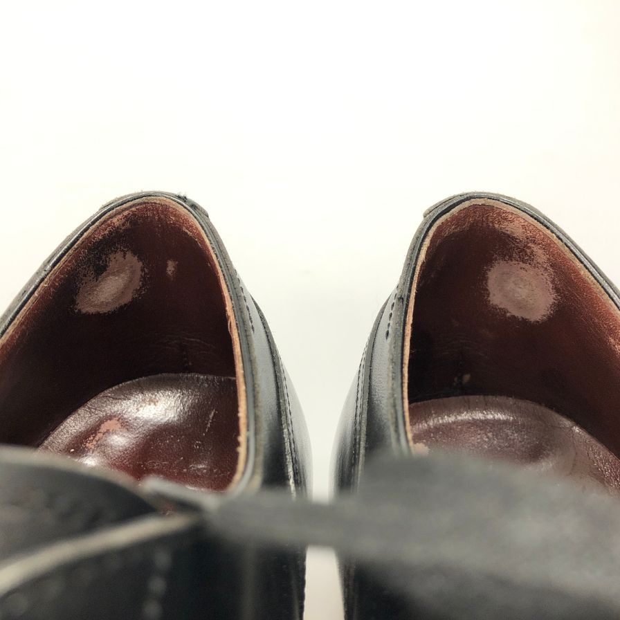 ユニオンインペリアル レザーシューズ Uチップ 日本製 メンズ サイズ8 ブラック UNIONIMPERIAL 約26.5cm【AFC29】