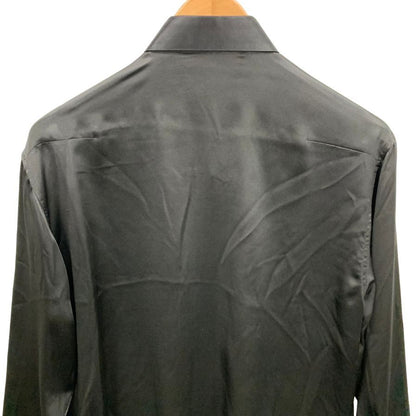 美品◆ディオール 長袖 ドレス シルク シャツ 20ss グレー メンズ サイズ38 DIOR 【AFB43】