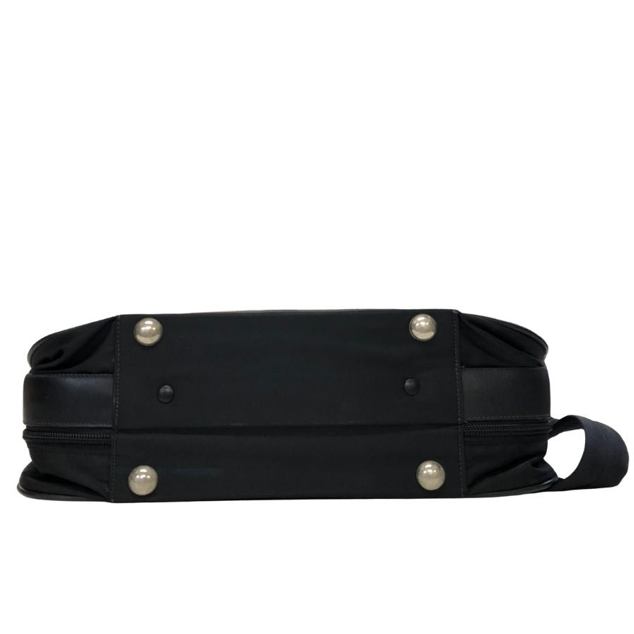 プラダ テスートナイロン 2WAY ガーメントケース ショルダー 三角ロゴプレート ストラップ付 ブラック PRADA【AFE3】