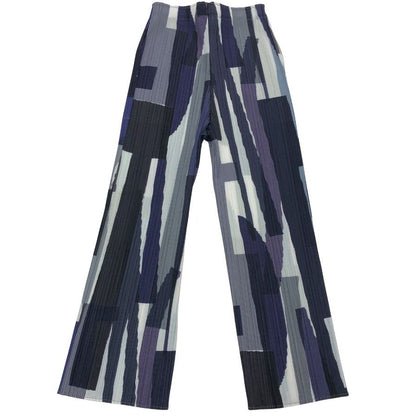 プリーツプリーズ モノグラムプリーツストレートパンツ 30周年記念 サイズ4 PP31JF712 PLEATS PLEASE ISSEY MIYAKE 【AFB10】