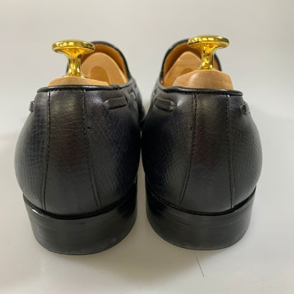 ジョーワークス タッセルローファー ハッチグレインレザー ブラック サイズ7 Joeworks ローファー 約25.5cm【LA】【中古】