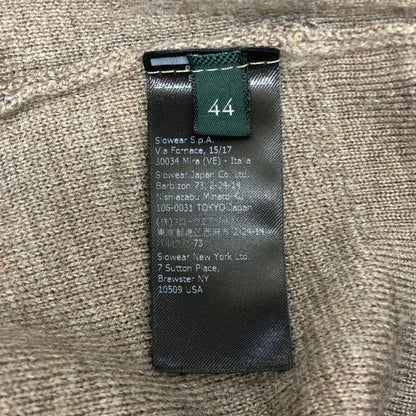 美品◆ザノーネ ニット 12ゲージ ウール クルーネック メンズ グレー サイズ44 ZANONE 【AFB4】