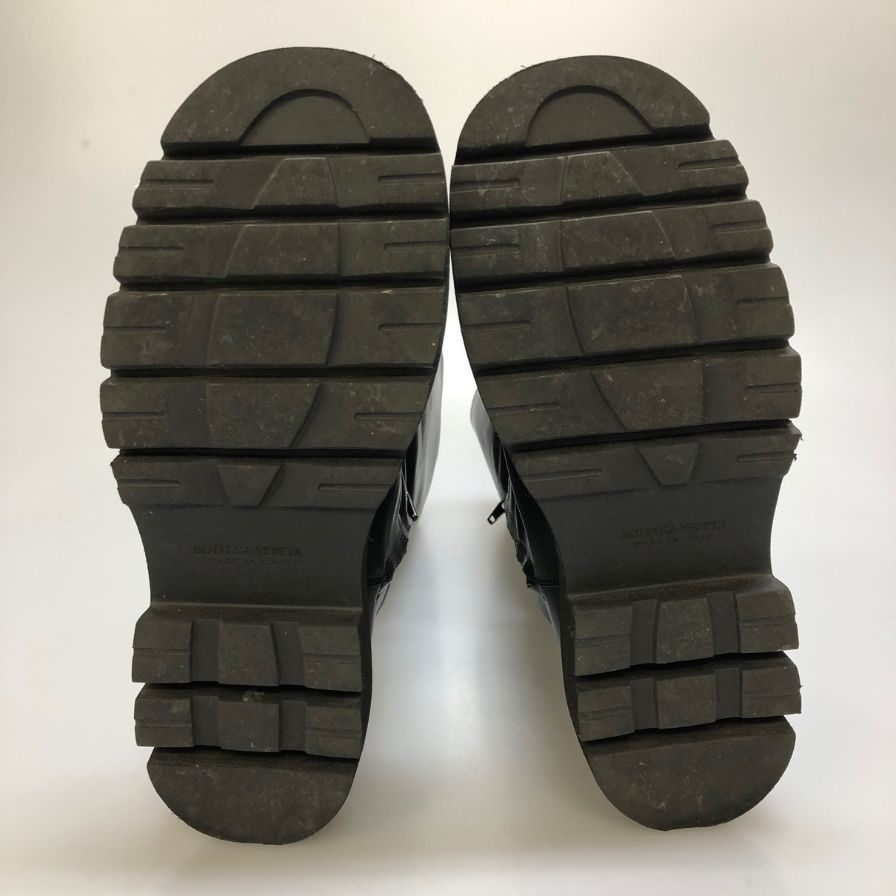 ボッテガヴェネタ ロングブーツ レザー ブラック レディース サイズ 37 BOTTEGA VENETA 約24.0cm【AFI30】