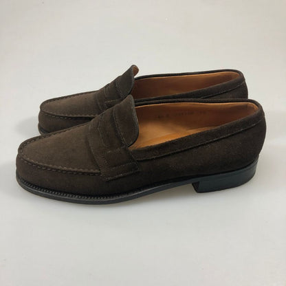 ジェイエム ウエストン ローファー スエード ブラウン系 サイズ4.5 メンズ J.M.WESTON 約24.0cm【AFC42】