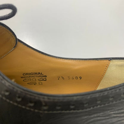 フランチェスコ ベニーニョ  パンチング チップ 3609 メンズ 7ハーフ  ブラック FRANCESCO BENIGNO 約26.5cm【AFC46】