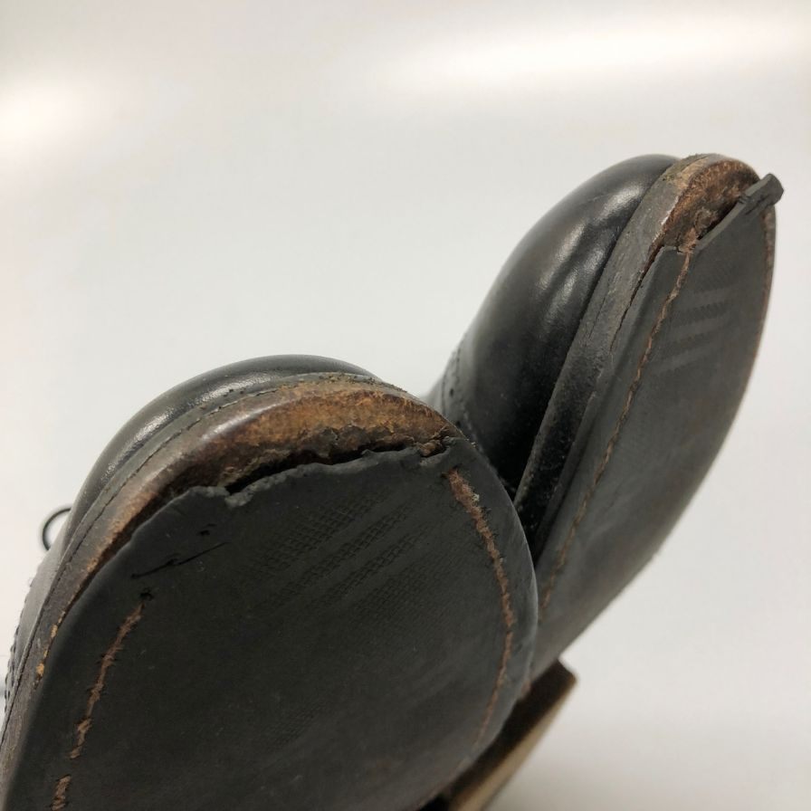 ブルックスブラザーズ パンチドキャップトゥ メンズ ブラック サイズ 7 Brooks Brothers 約25.5cm【AFC1】