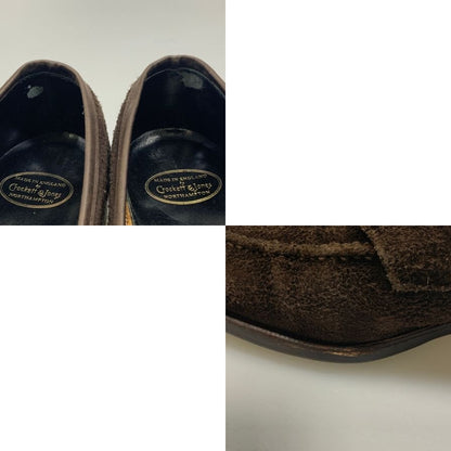 クロケット&ジョーンズ HARCOURT2 ローファー スエード ブラウン サイズUK6E Crockett&Jones ローファー 約25.5cm【LA】【中古】