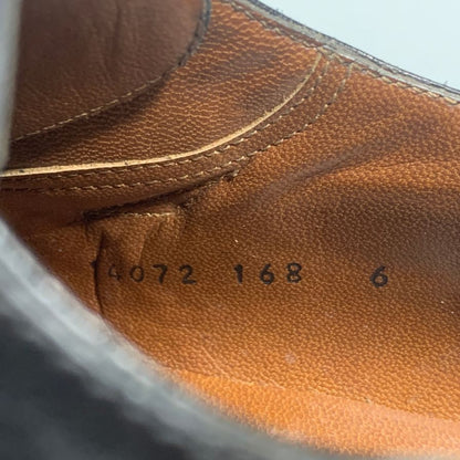 フラテッリロセッティ レザーシューズ シングル モンクストラップ ウイングチップ メンズ ブラック サイズ6 FRATELLI ROSSETTI 約24.5cm【AFC40】