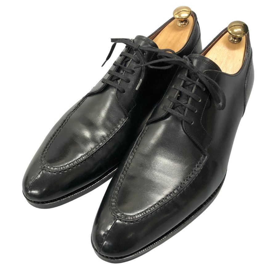 ユニオンインペリアル レザーシューズ Uチップ 日本製 メンズ サイズ8 ブラック UNIONIMPERIAL 約26.5cm【AFC29】