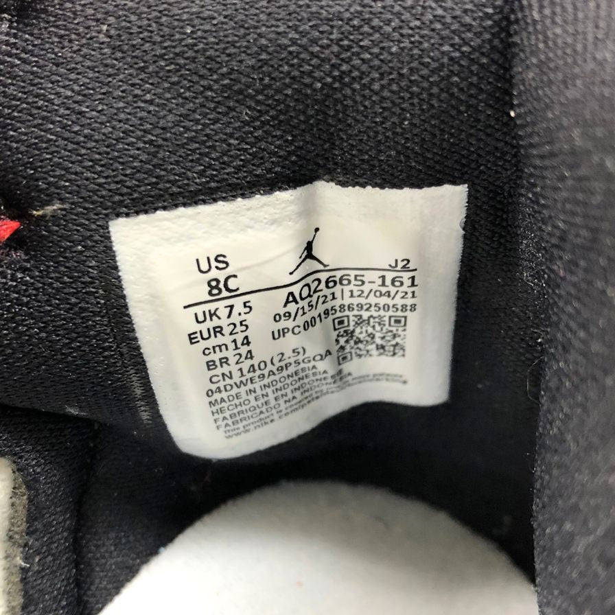 ナイキ JORDAN 1 RETRO HIGH OG レッド ベビー用 サイズ14㎝ AQ2665-161 NIKE 約cm【AFD13】